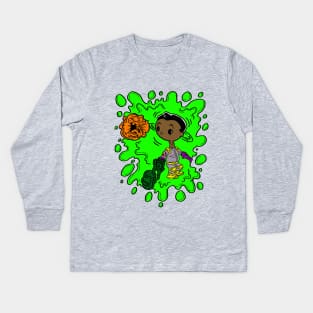 Frightfully Funky Zeddemore! Kids Long Sleeve T-Shirt